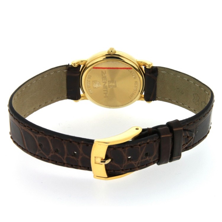 ZENITH misura 26,5 mm Quarzo e in Oro Giallo 750 18 kt