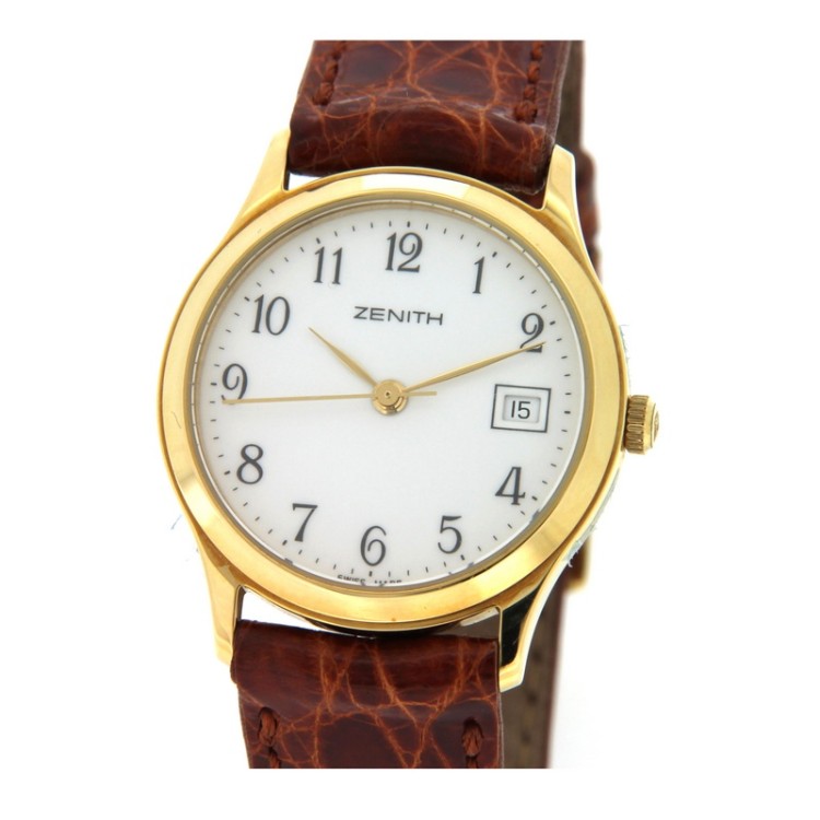 ZENITH Misura 27 mm Quarzo in Oro Giallo 750 18 kt