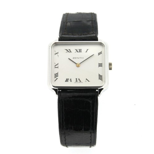 ZENITH Meccanico Manuale Rettangolare in Acciaio 28 1581 355 CFY