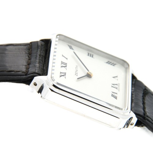 ZENITH Meccanico Manuale Rettangolare in Acciaio 28 1581 355 CFY