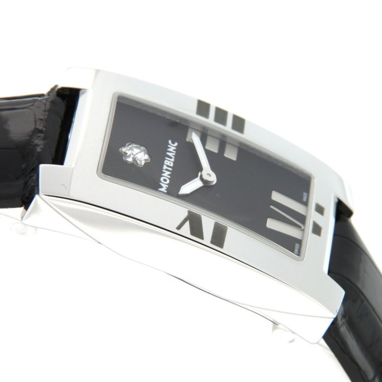 MONTBLANC Часы Кварцевые PROFILE 102370 ремешок из кожи аллигатора