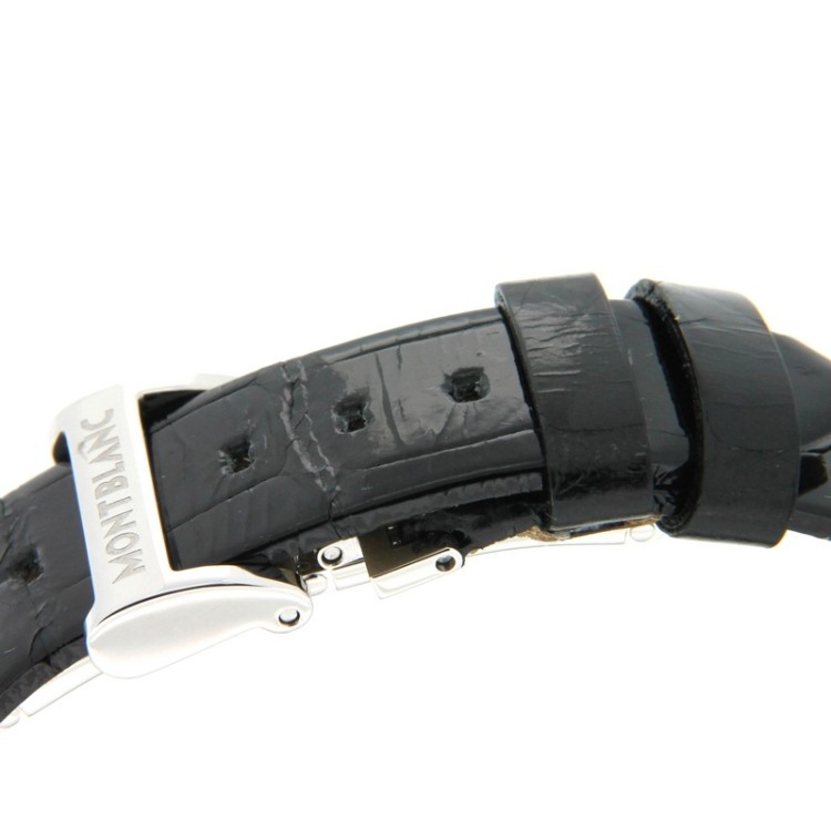 MONTBLANC Часы Кварцевые PROFILE 102370 ремешок из кожи аллигатора