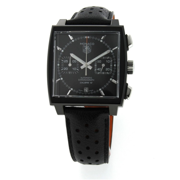 TAG HEUER MONACO Calibre 12 ACM CAW211M.FC6324 Стали с Черным PVD Хронограф
