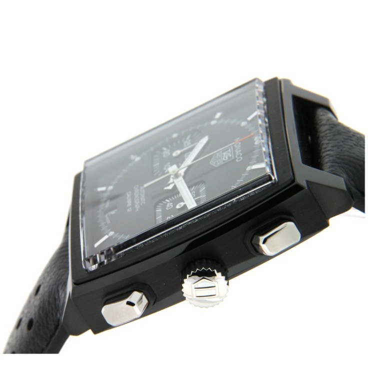 TAG HEUER MONACO Calibre 12 ACM CAW211M.FC6324 Acciaio con PVD Nero Cronografo