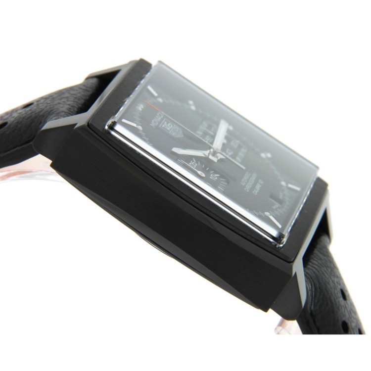 TAG HEUER MONACO Calibre 12 ACM CAW211M.FC6324 Acciaio con PVD Nero Cronografo