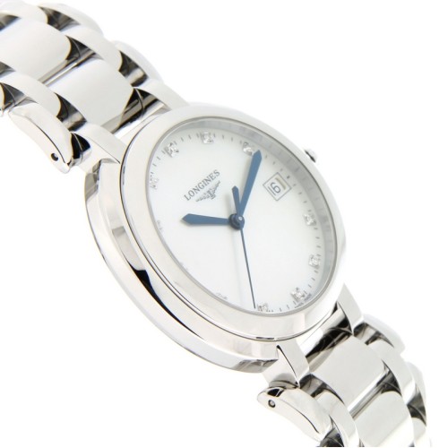 LONGINES PRIMA LUNA L8.114.4.87.6 Quarzo 34 mm Madreperla Diamanti