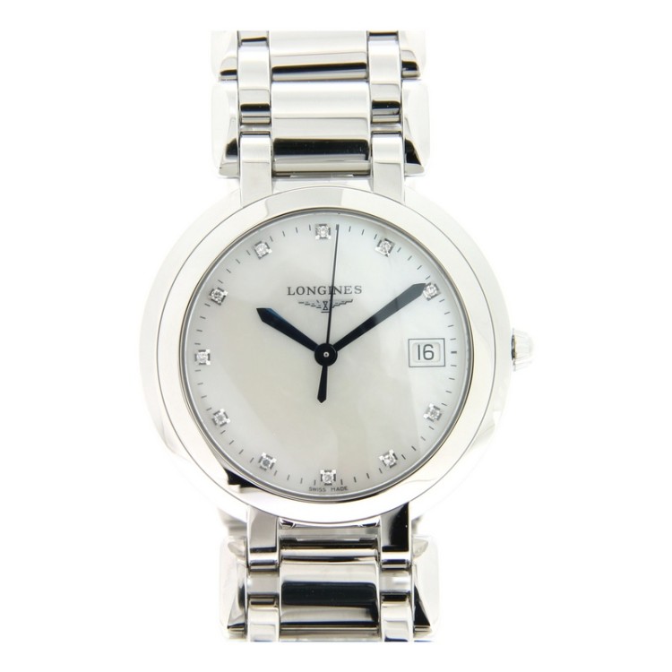 LONGINES PRIMA LUNA L8.114.4.87.6 Quarzo 34 mm Madreperla Diamanti