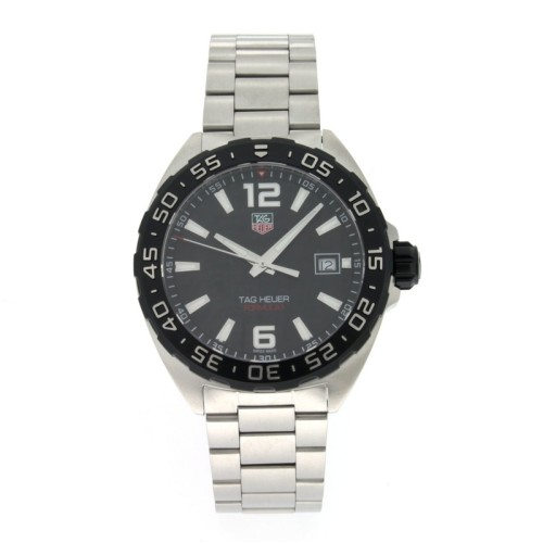 TAG HEUER F1 WAZ1110.BA0875 41 mm Nero Bracciale Acciaio