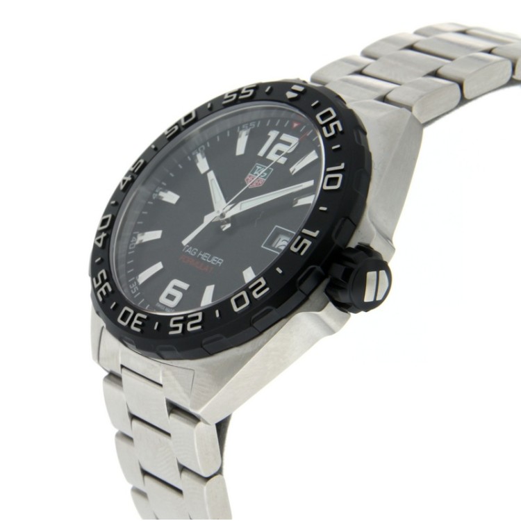 TAG HEUER F1 WAZ1110.BA0875 41 mm Nero Bracciale Acciaio