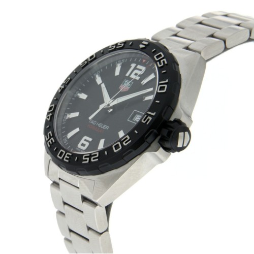 TAG HEUER F1 WAZ1110.BA0875 41 mm Nero Bracciale Acciaio