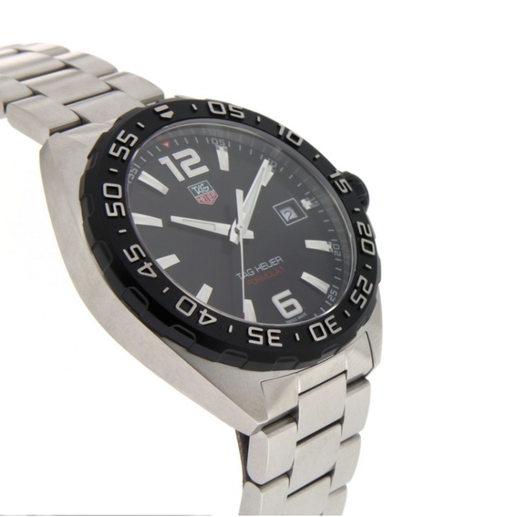 TAG HEUER F1 WAZ1110.BA0875 41 mm Nero Bracciale Acciaio