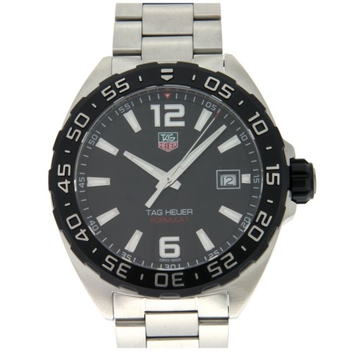 TAG HEUER F1 WAZ1110.BA0875 41 mm Nero Bracciale Acciaio