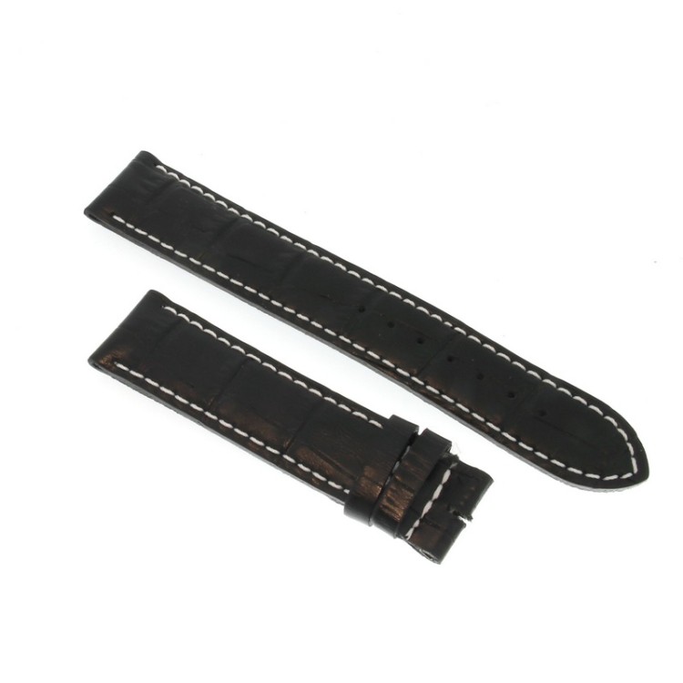 Cinturino non originale per IWC Stampa Nero Opaco 20/18 mm Portoghese