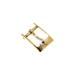 Longines Fibbia Vintage ardiglione Placcata Oro 8 mm emblema applicato