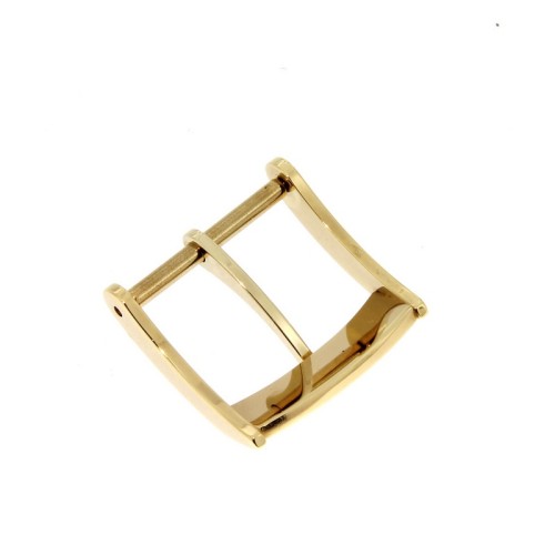 Zenith Fibbia ardiglione acciaio placcato oro 16 mm