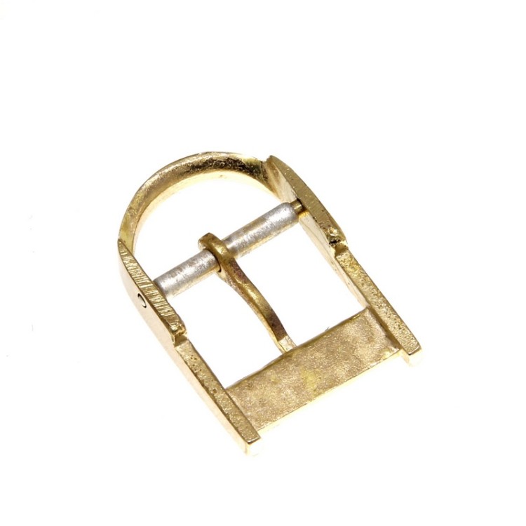 Zenith Fibbia Vintage ardiglione placcato oro 12 mm con passante rotondo