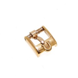 Omega Fibbia Vintage ardiglione Placcata Oro Rosa 8 mm emblema applicato 2