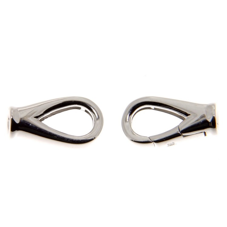 Chiusura per perle in Argento 925°° gr 2,5 misure 26 x 8,6 mm