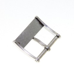 Edox Fibbia Vintage ardiglione colore acciaio 14 mm emblema inciso 2